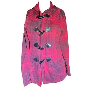 Red/black Plaid sweater/hoodie